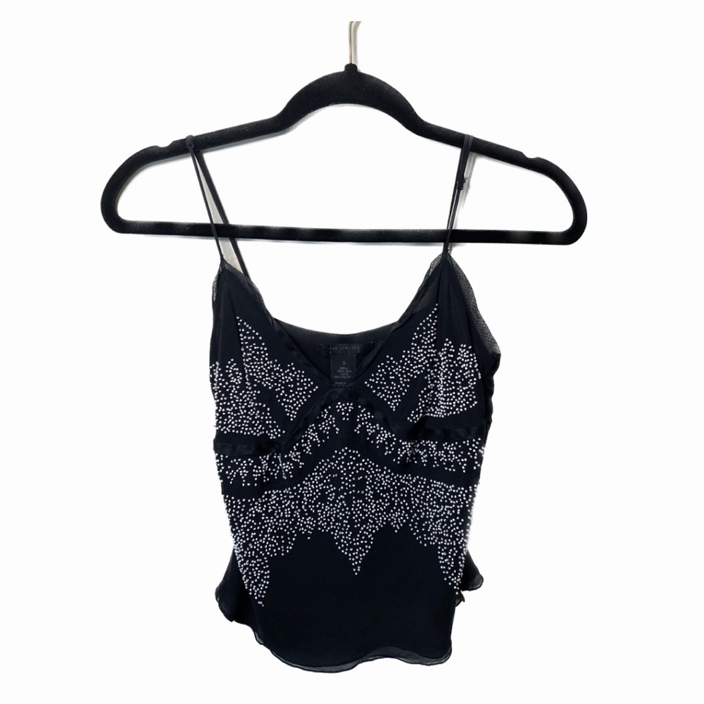 The Limited - Silk Beaded Tank